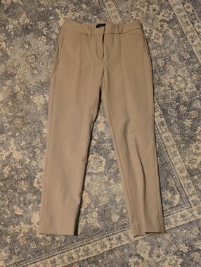 White House Black Market Women's Straight Leg Pants in Taupe